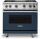 Viking® 5 Series 36" Slate Blue Pro Style Natural Gas Range with 12" Griddle-0
