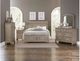 Homelegance® Bethel Wire Brushed Gray Eastern King Platform Storage Sleigh Bed-1