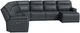 Flexsteel® Customizable Sawyer 8-Piece Modular Power Reclining Sectional with Power Headrests and Lumbar-0