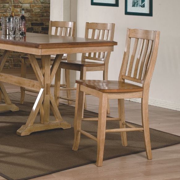Winners Only® Quails Run Almond/Wheat Rake Bar Stool-1