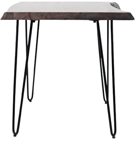 Jofran Inc. Nature's Edge Slate End Table with Black Base-1