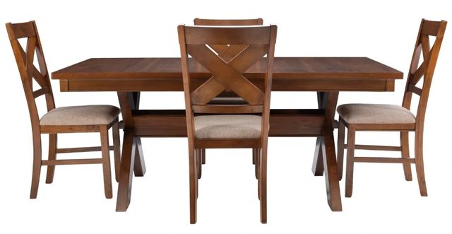 Powell® Kraven 5-Piece Beige/Dark Hazelnut Dining Set-3