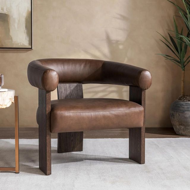 Classic Home Julina Rich Cocoa Accent Chair-1