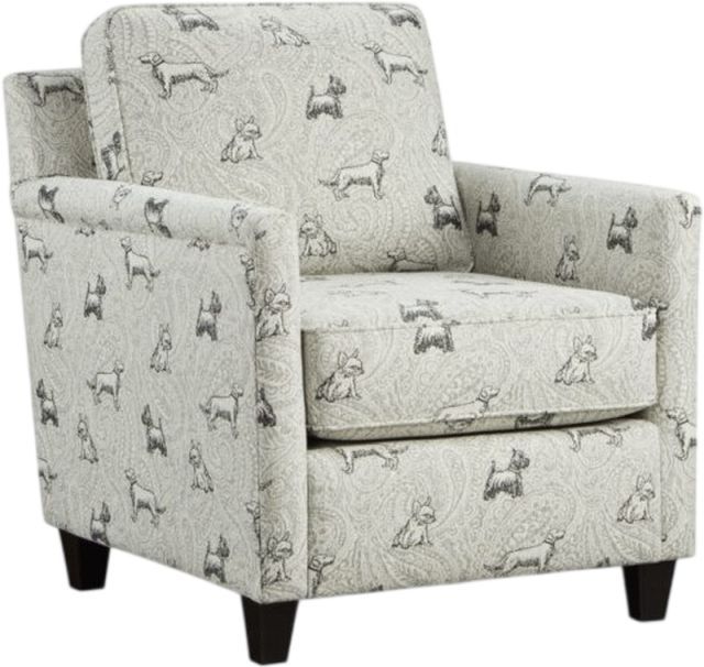 Fusion Furniture Homecoming Biscuit Iron Accent Chair-0