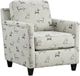 Fusion Furniture Homecoming Biscuit Iron Accent Chair-0