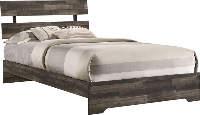 Crown Mark Atticus Brown Twin Panel Bed-0