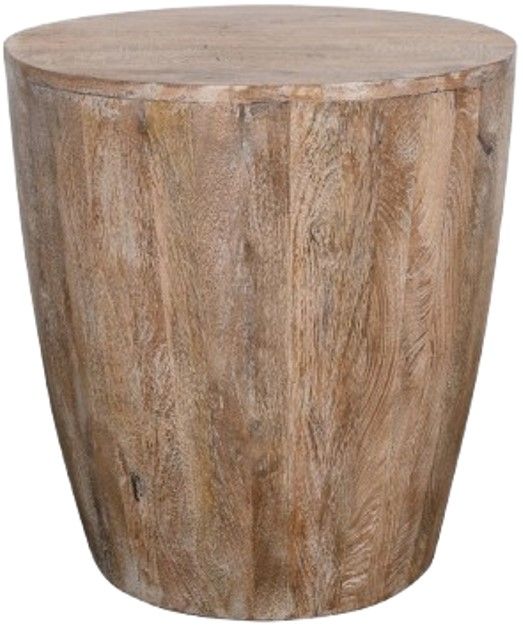 Jofran Inc. Origins Washed Sand Drum Table-0