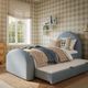 TOV Furniture Moon Chambray Blue Youth Twin Panel Bed with Trundle-1