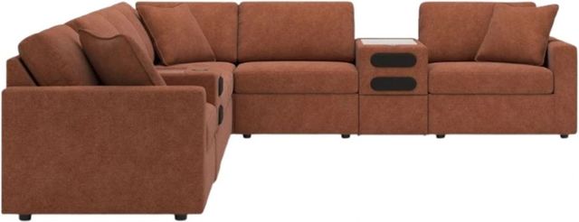 Signature Design by Ashley® Modmax 8-Piece Spice L-Shape Sectional with Audio Console-1