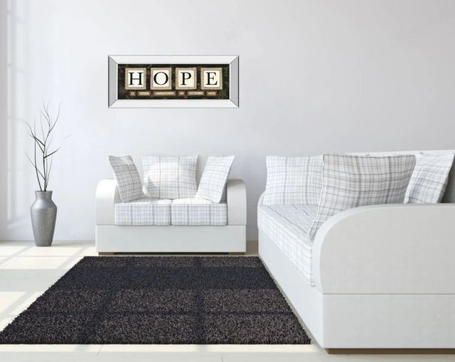 Classy Art Hope by Anne Lapoint Mirror Framed Wall Art-1