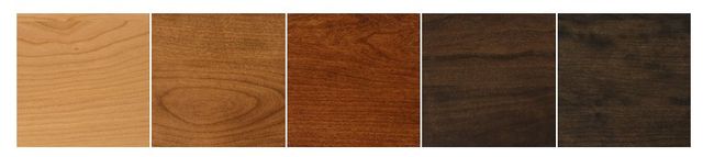 Country View Woodworking Customizable Englewood Cherry Top 38" Dining Table with 2-Leaves and Brown Maple Base-3