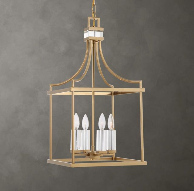 Uttermost® Montreal Warm Brass 4-Light Pendant-1