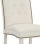 Fairfield® Customizable Entree Dining Empire Tall Tufted Back Armless Stack Chair with Linen Legs-3