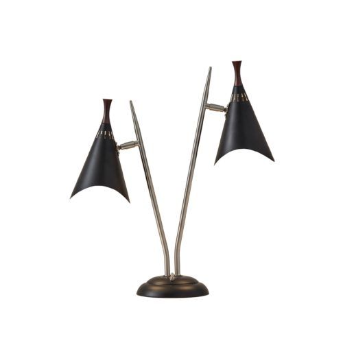 Adesso® Draper Black Desk Lamp-0