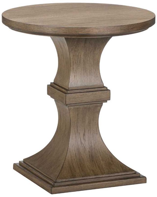 Liberty Furniture Artisan Home Sienna Stone Round Chairside Table-0