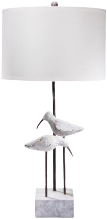 Surya Seagull White Table Lamp-0