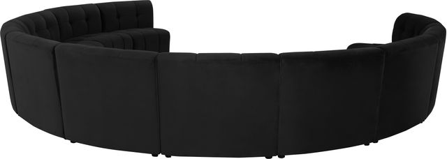 Meridian Furniture Limitless 11-Piece Black Velvet Modular Sectional-2