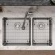 Elkay Crosstown® Polished Satin 32" x 19" Double Offset Bowl Undermount Sink Kit-3