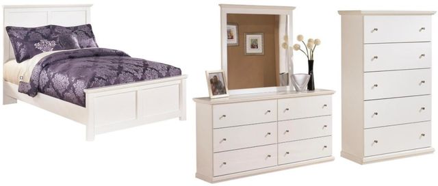 Signature Design by Ashley® Bostwick Shoals 4-Piece White Full Panel Bed  Set-0
