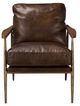 Classic Home Christopher Brown/Truffle Brown Leather Club Chair-2