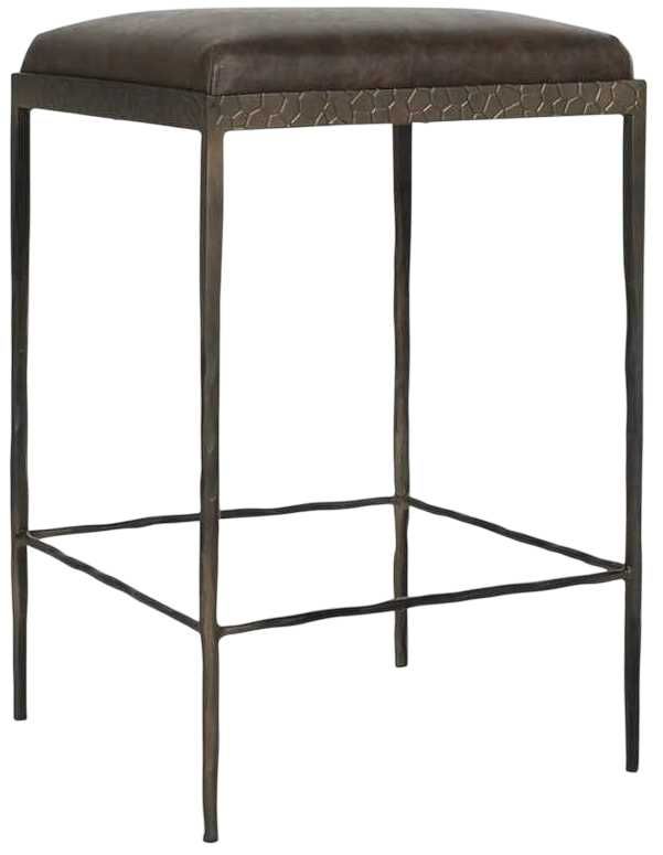 Classic Home Bose Bronze/Cocoa Brown 26" Counter Stool-0