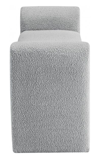Meridian Furniture Stylus Rich Grey 51" Upholstered Bench-2