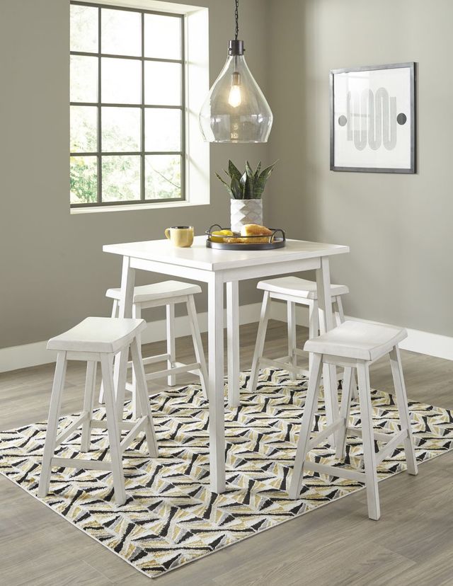 Signature Design by Ashley® Stuven White  24" Counter Stool-2