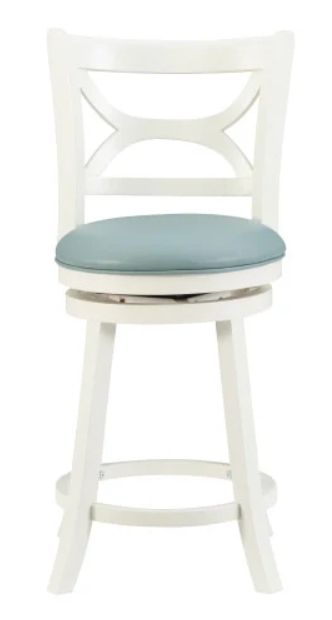 Powell® Mandell Blue/Cream Counter Stool-3