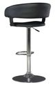Powell® Devan Black/Chrome Adjustable Barrel Bar Stool-5