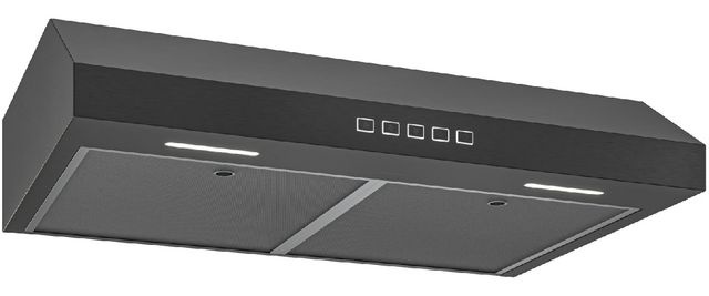 Broan® Glacier 2 Series 36" Black Stainless Steel Under Cabinet Range Hood-0