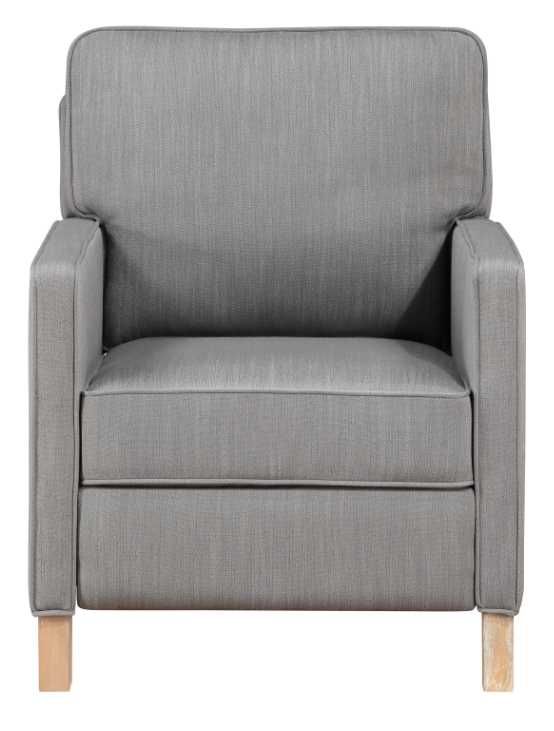 Homelegance® Hampstead Gray Manual Push Back Recliner-2