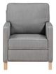 Homelegance® Hampstead Gray Manual Push Back Recliner-2