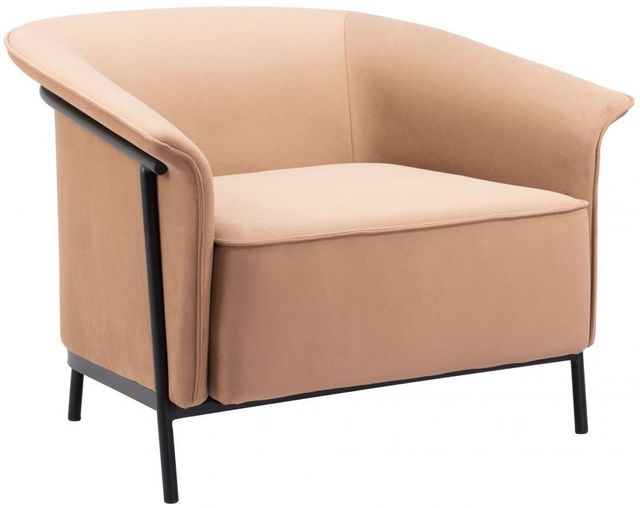 Zuo® Modern Burry Tan Accent Stationary Chair-0