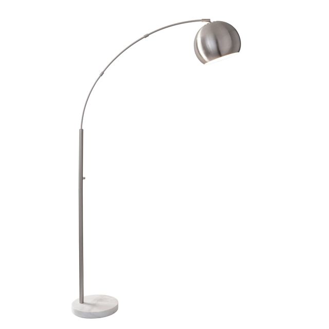 Adesso® AstoriaBrushed Steel Arc Lamp-0