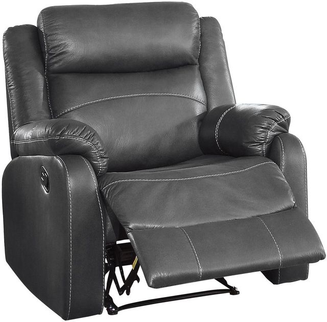 Mazin Furniture Yerba Gray Lay Flat Reclining Chair-0