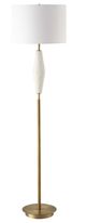 Uttermost® Quite the Buzz Brass/White Floor Lamp-3