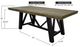 International Furniture Direct Loft Brown Brown Counter Dining Table with Black Base-1