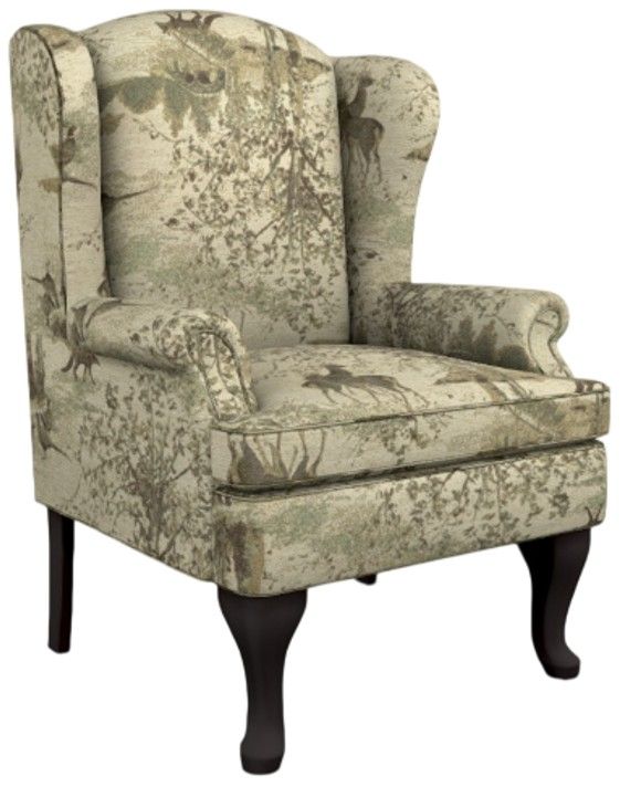 Best® Home Furnishings Customizable Sylvia 31'' Wing Back Chair with Espresso Legs-0