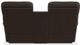 La-Z-Boy® Mateo Chocolate Leather Power Wall Reclining Loveseat with Console, Headrest, and Lumbar-3