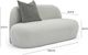TOV Furniture Carraway Light Gray Loveseat-2