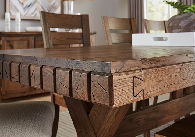Artisan & Post by Vaughan-Bassett Dovetail Natural 96'' Dining Table-3
