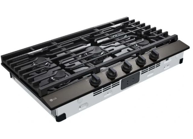 LG 36" Black Stainless Steel Gas Cooktop with UltraHeat™ Burner-1