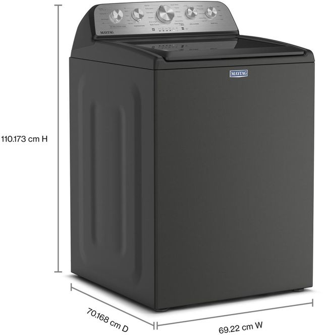 Maytag® 5.5 Cu Ft. Volcano Black Impeller Top Load Washer with Extra Power and Pet Pro Option-2