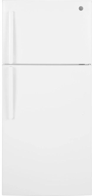 GE® 18.3 Cu. Ft. White Freestanding Top Freezer Refrigerator