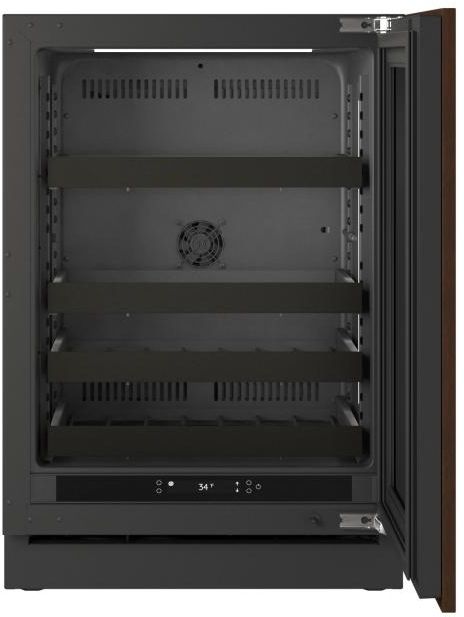 U-Line® Seamless Collection 24" 5.1 Cu. Ft. Panel Ready Beverage Center with Solid Door-2