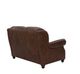 Soft Line 7863 Chocolate All Leather Loveseat-4