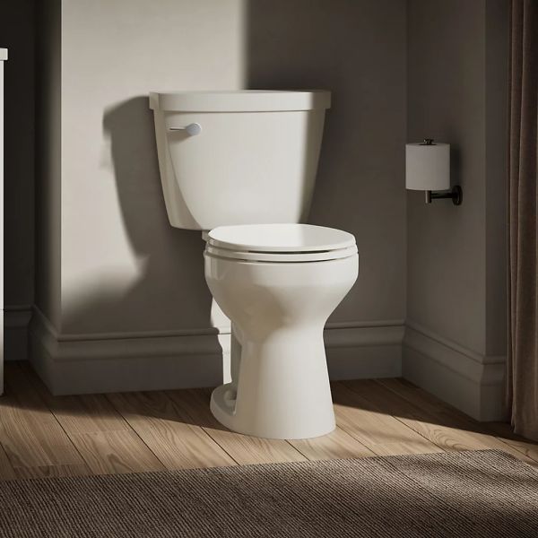 KOHLER® Cimarron® Biscuit 2-Piece Continuousclean ST Round-Front Toilet, 1.28 Gpf-2