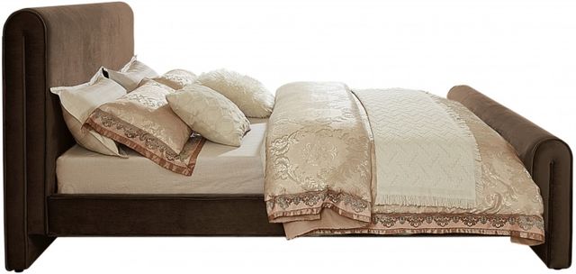 Meridian Furniture Sloan Brown Queen Upholstered Panel Bed-2