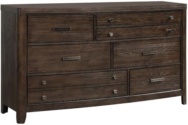 Bernards Fulton 4-Piece Dark Brown Queen Panel Bed Set-2