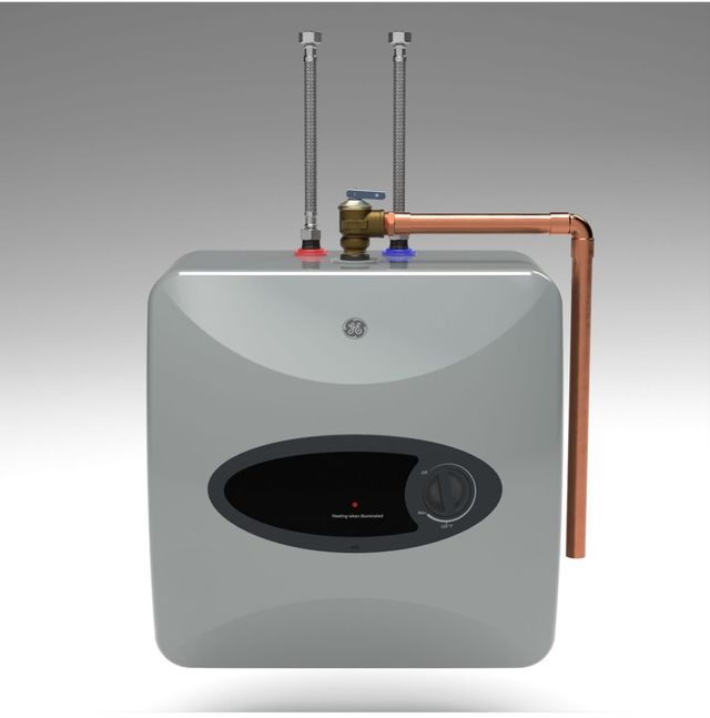 GE® 6 Gallon Gray Electric Point of Use Water Heater-2